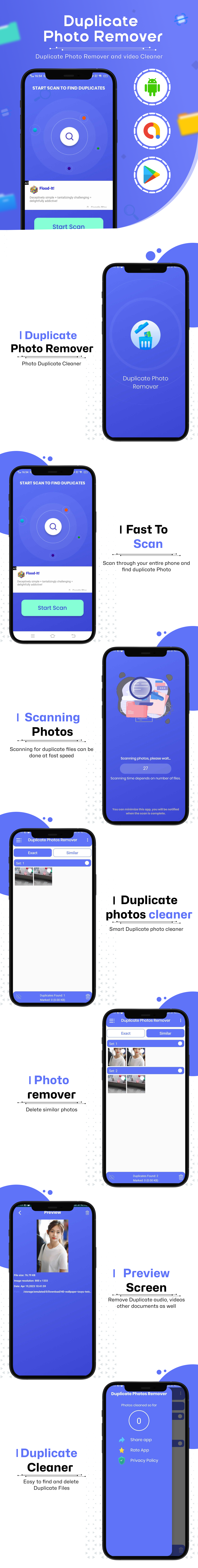 Duplicate Photo Remover | Android Full App |admob Ads